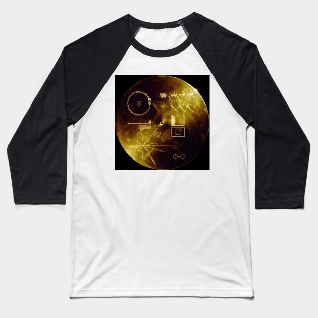 Voyager spacecraft plaque (R262/0086) Baseball T-Shirt by SciencePhoto